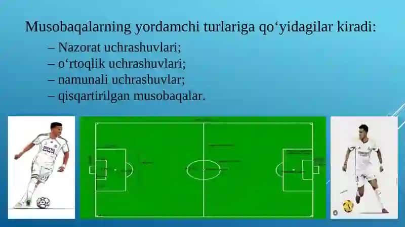 FUTBOL MUSOBAQALARNI TASHKIL QILISH VA OTKAZISH 3