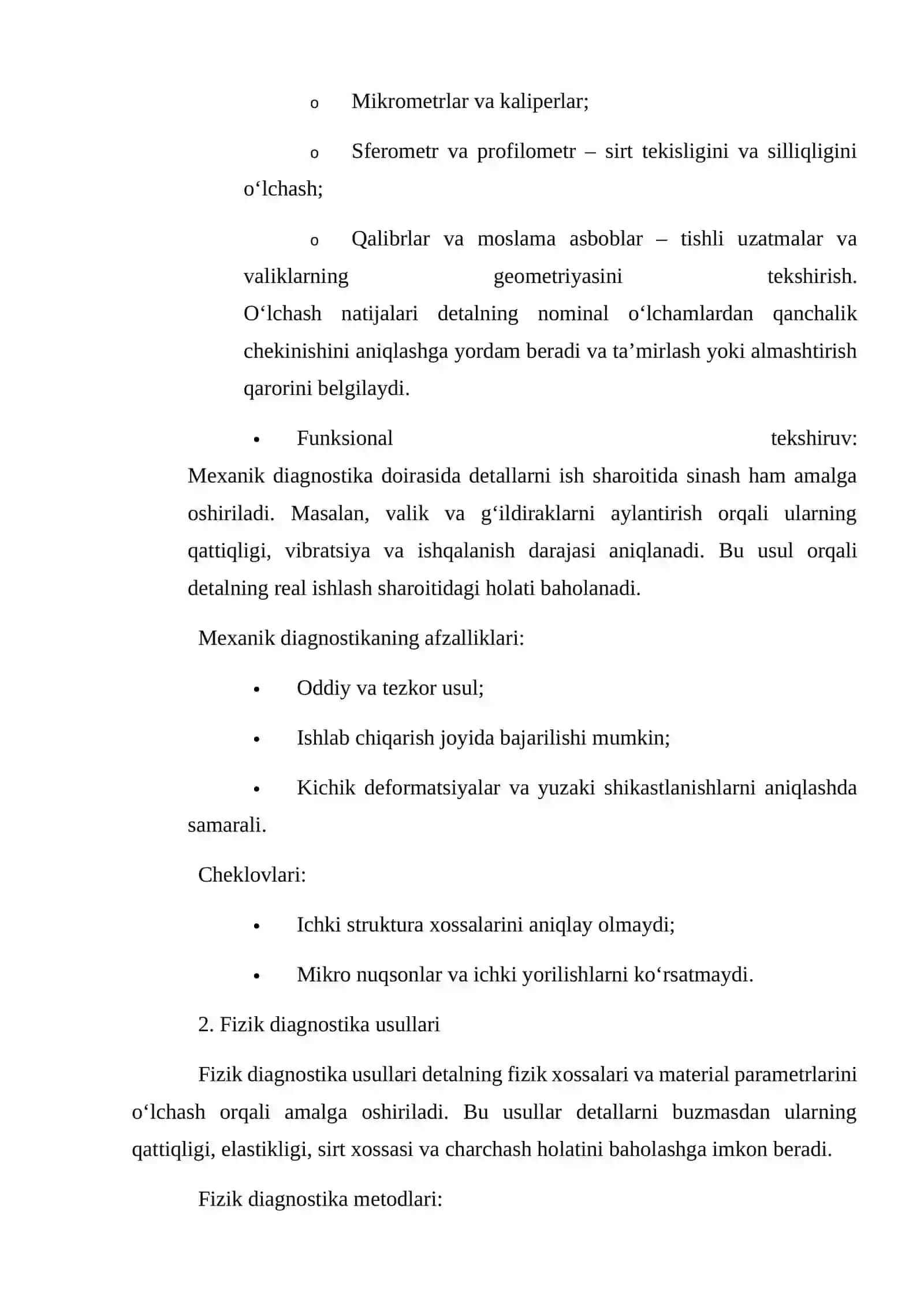Texnik diagnostika usullari va vositalari 3