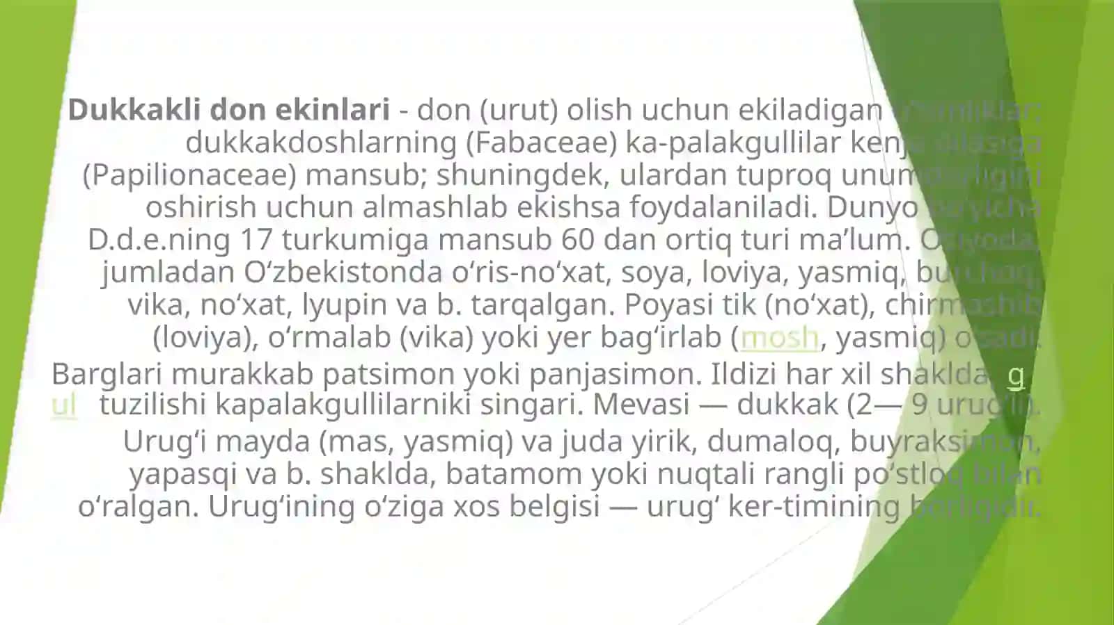 Qo’ng’irboshlivadukkaklio’tlarniozuqauchunyetishtirishtexnalogiyasi 3