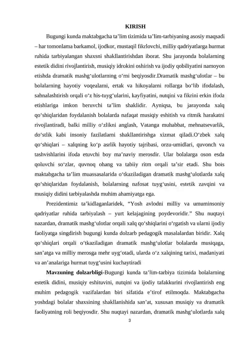 Drammatik mashg‘ulotlarda xalq qo‘shiqlaridan foydalanish 3