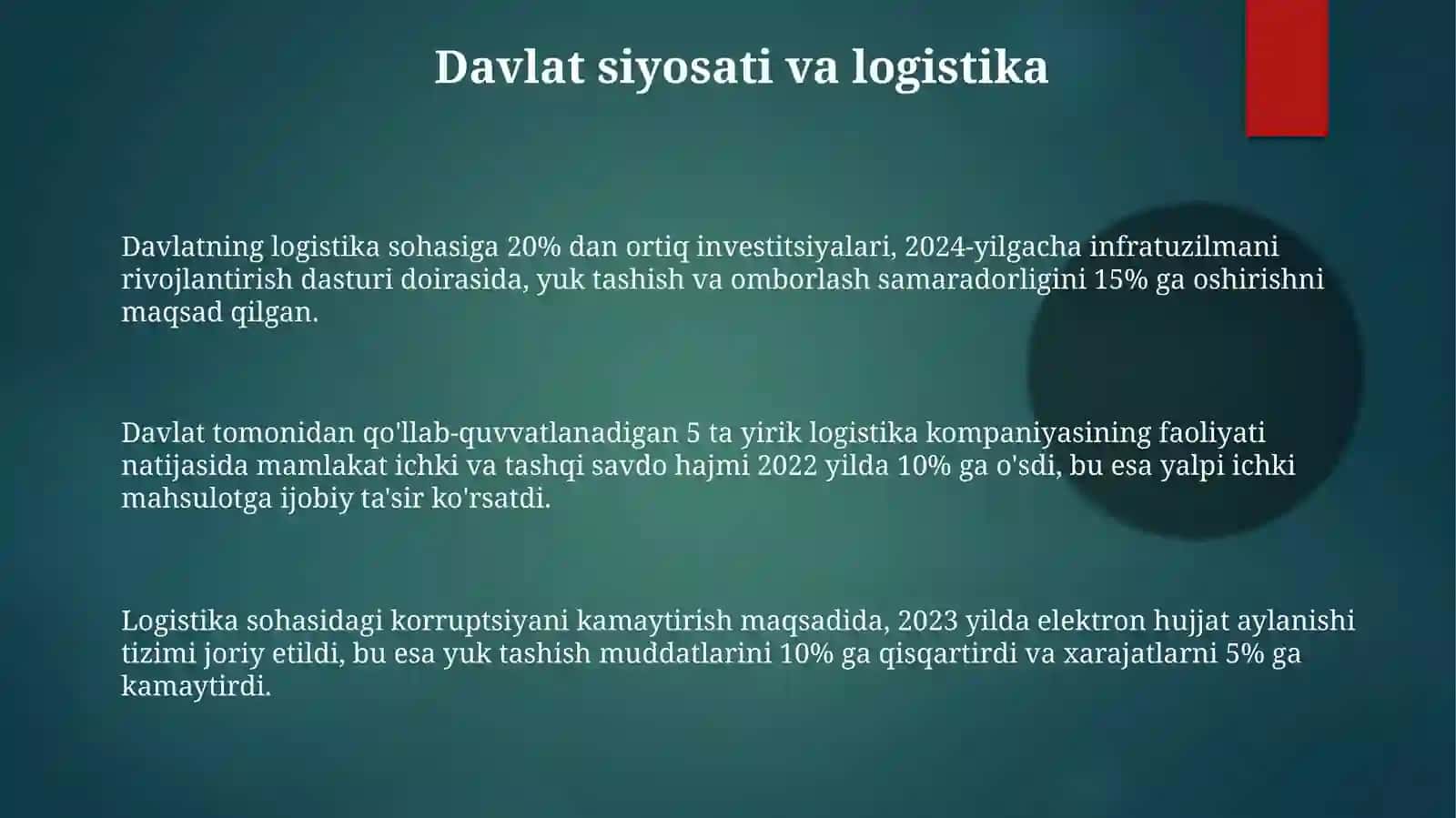 Logistik tizimlar 3