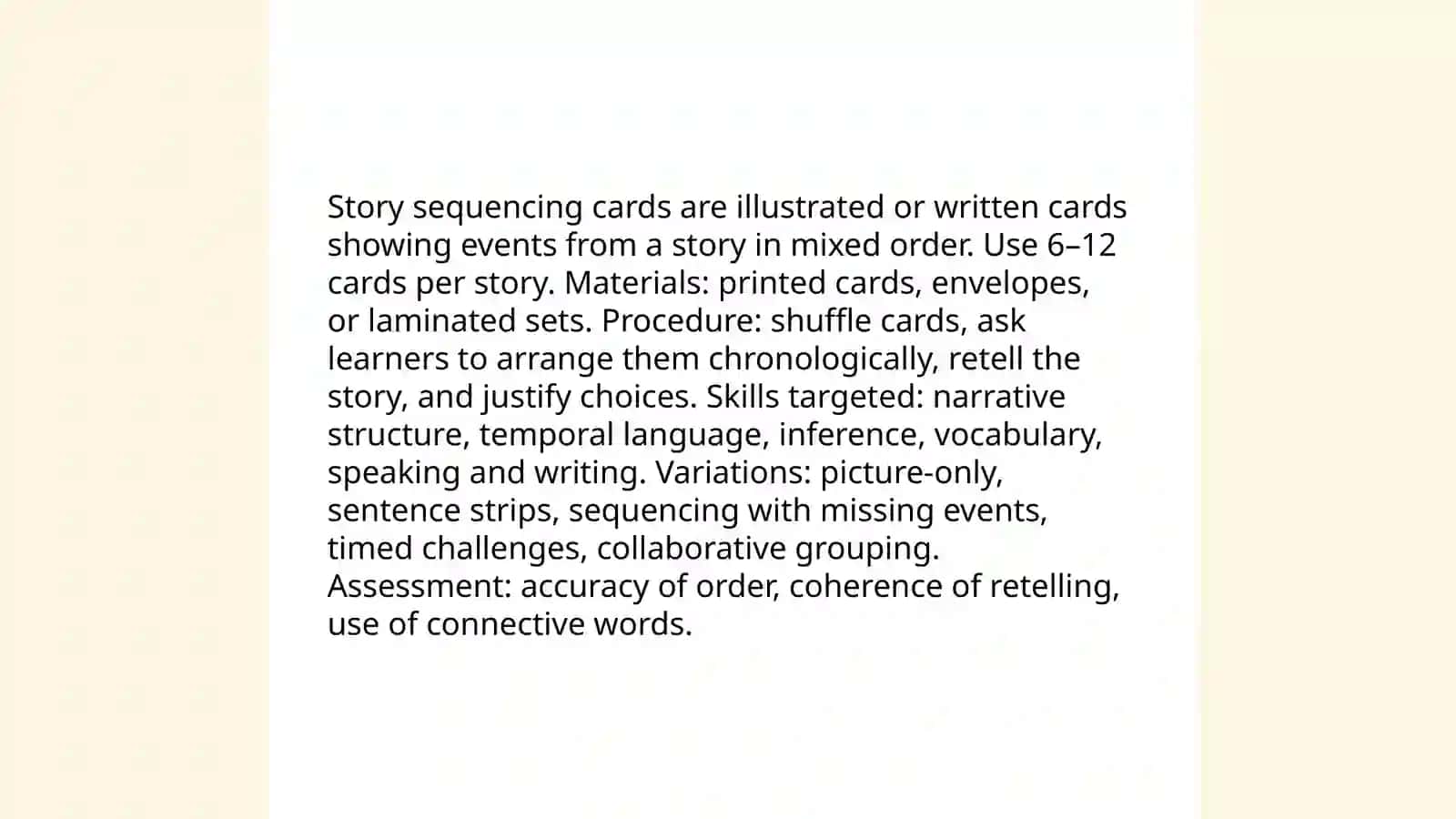 Story sequencing cards 3