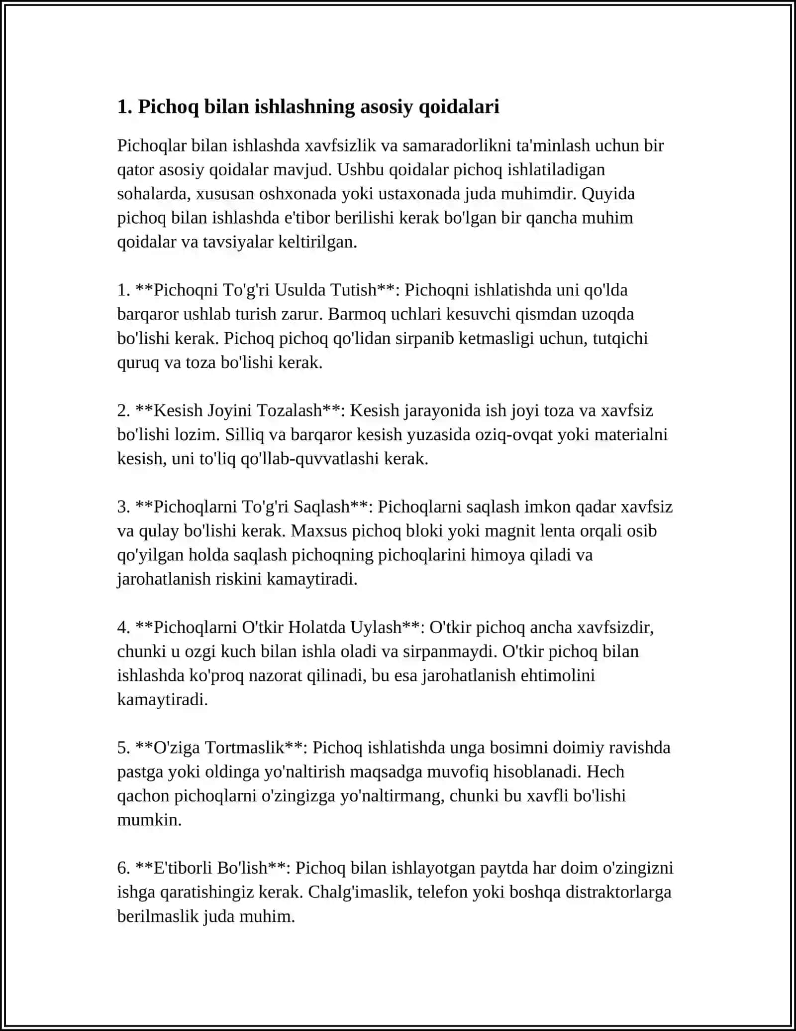 TEXNOLOGIYA DARSLARIDA PICHOQDAN FOYDALANISH QOIDALARI 3