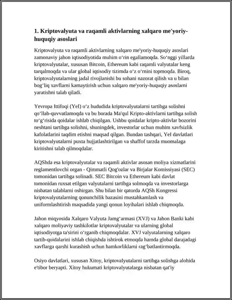 JAHON IQTISODIYOTIDA KRIPTOVALYUTA VA RAQAMLI AKTIVLARNING KELAJAGI 3