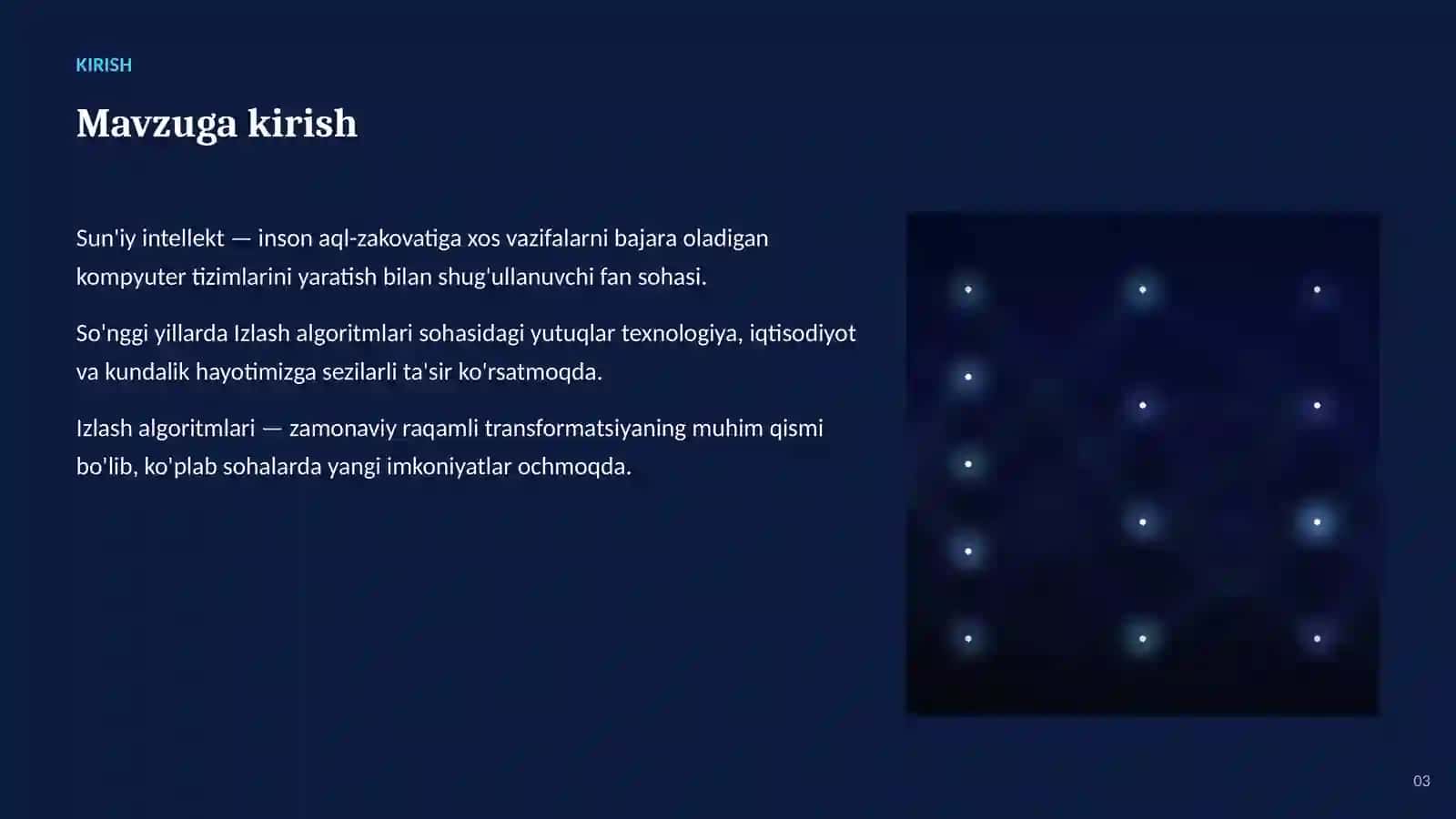 Izlash algoritmlari 3