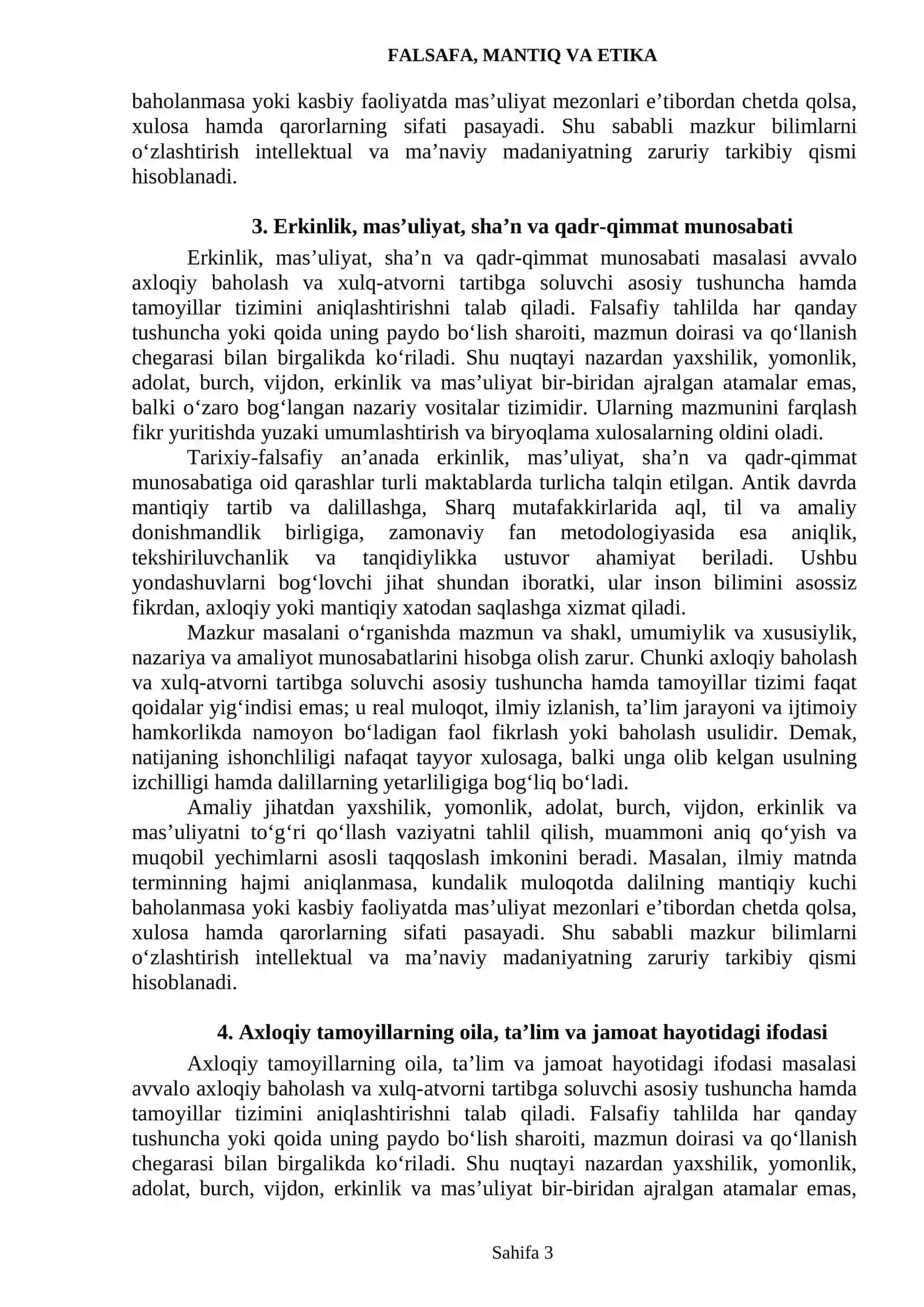 ETIKA KATEGORIYALARI VA TAMOYILLARINING JAMIYAT HAYOTIDA NAMOYON BO‘LISHI 3