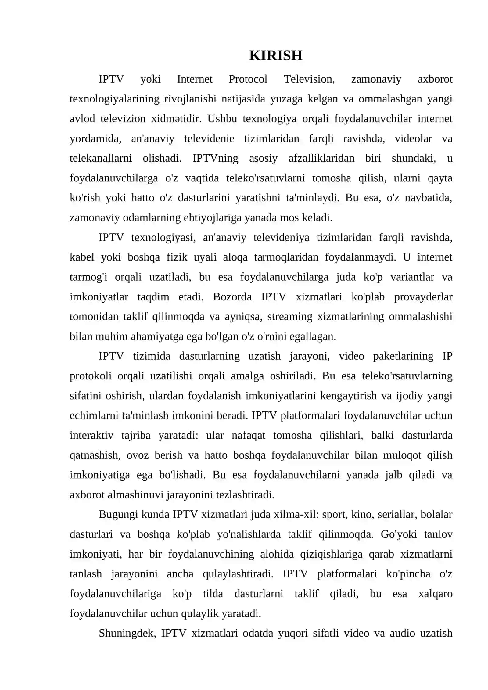 KEYINGI AVLOD KONYERGENT TARMOQLARIDA IPTV 3