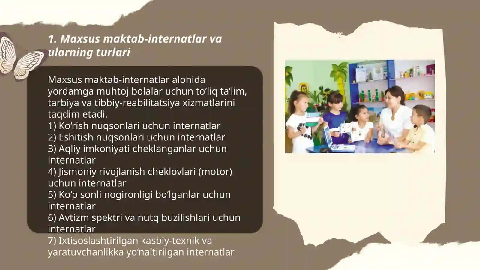 Maxsus maktab-internatlar va ularning turlari 3