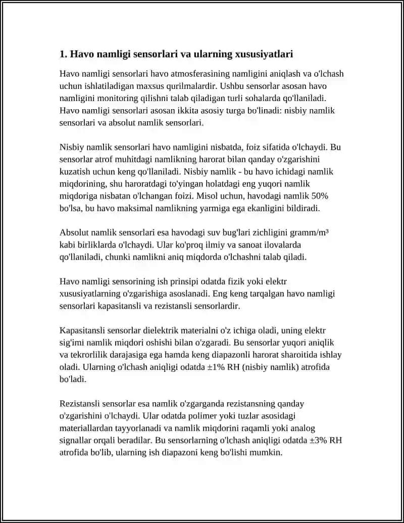 HAVO NAMLIGI MA'LUMOTLARINI QAYTA ISHLASH 3