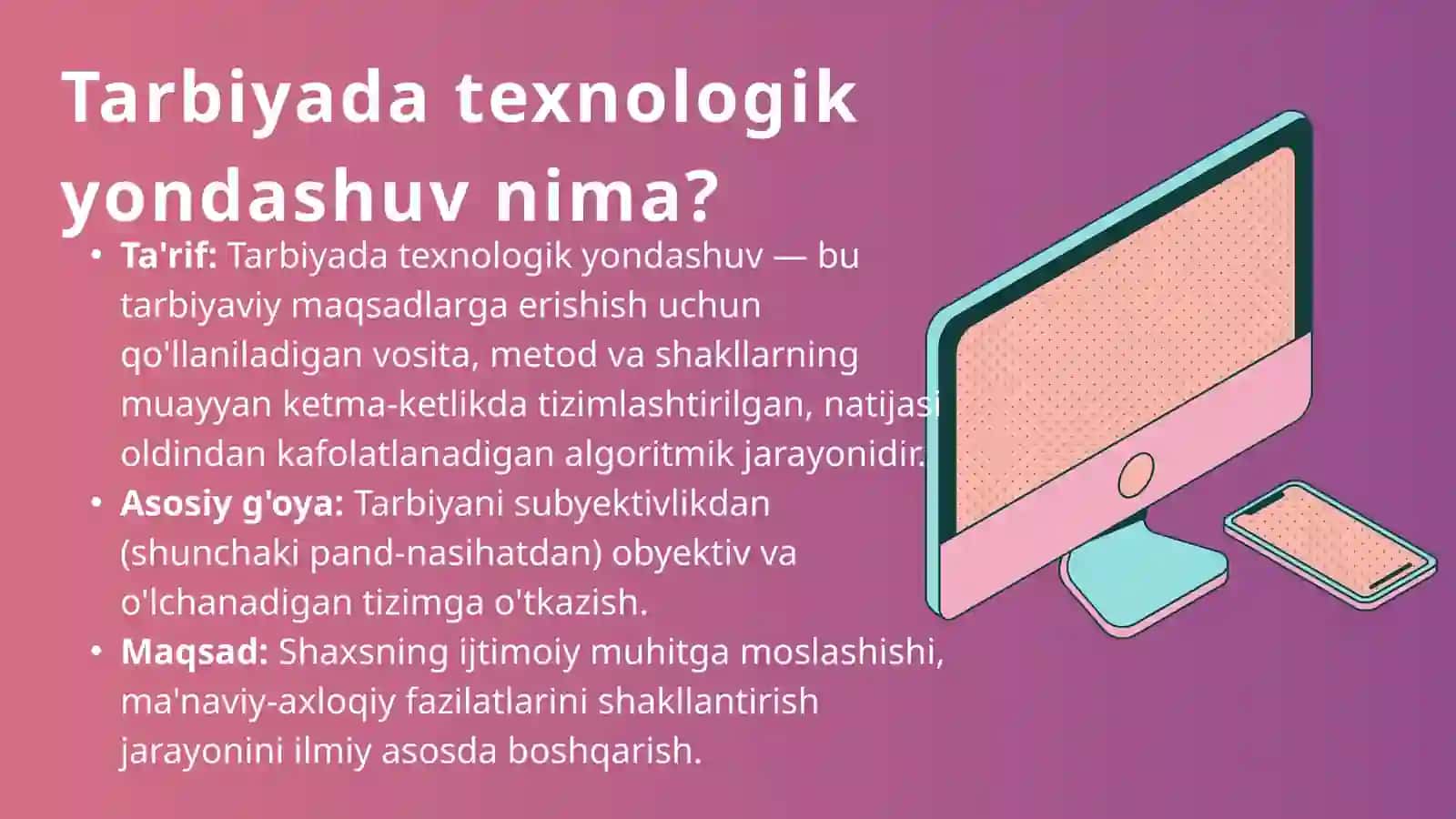 Tarbiyaviy ishlar Jarayonini Tashkil Etishda Texnologik Yondashuv 3