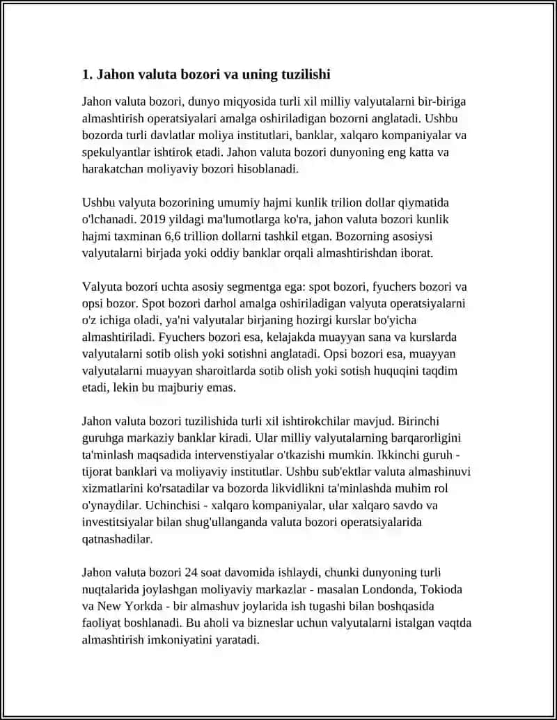 JAHON BOZORI XALQARO VALYUTA VA KREDIT MUNOSABATLARI 3