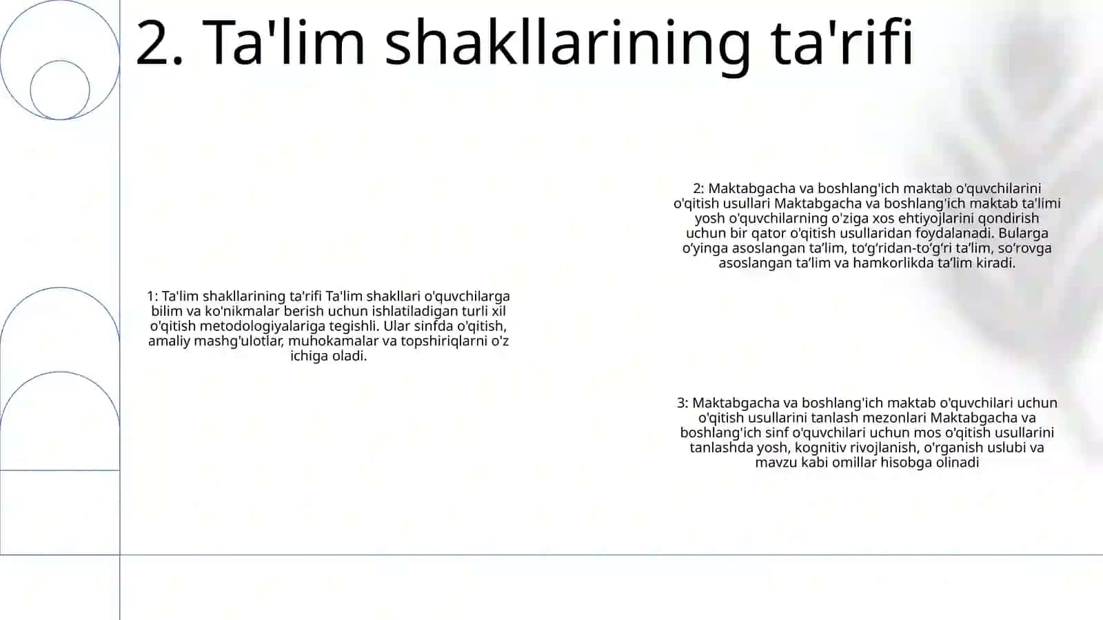 Maktabgacha Va BoshlangʻIch TaʼLim Oluvchilarni OʼQitish Shakllari 3