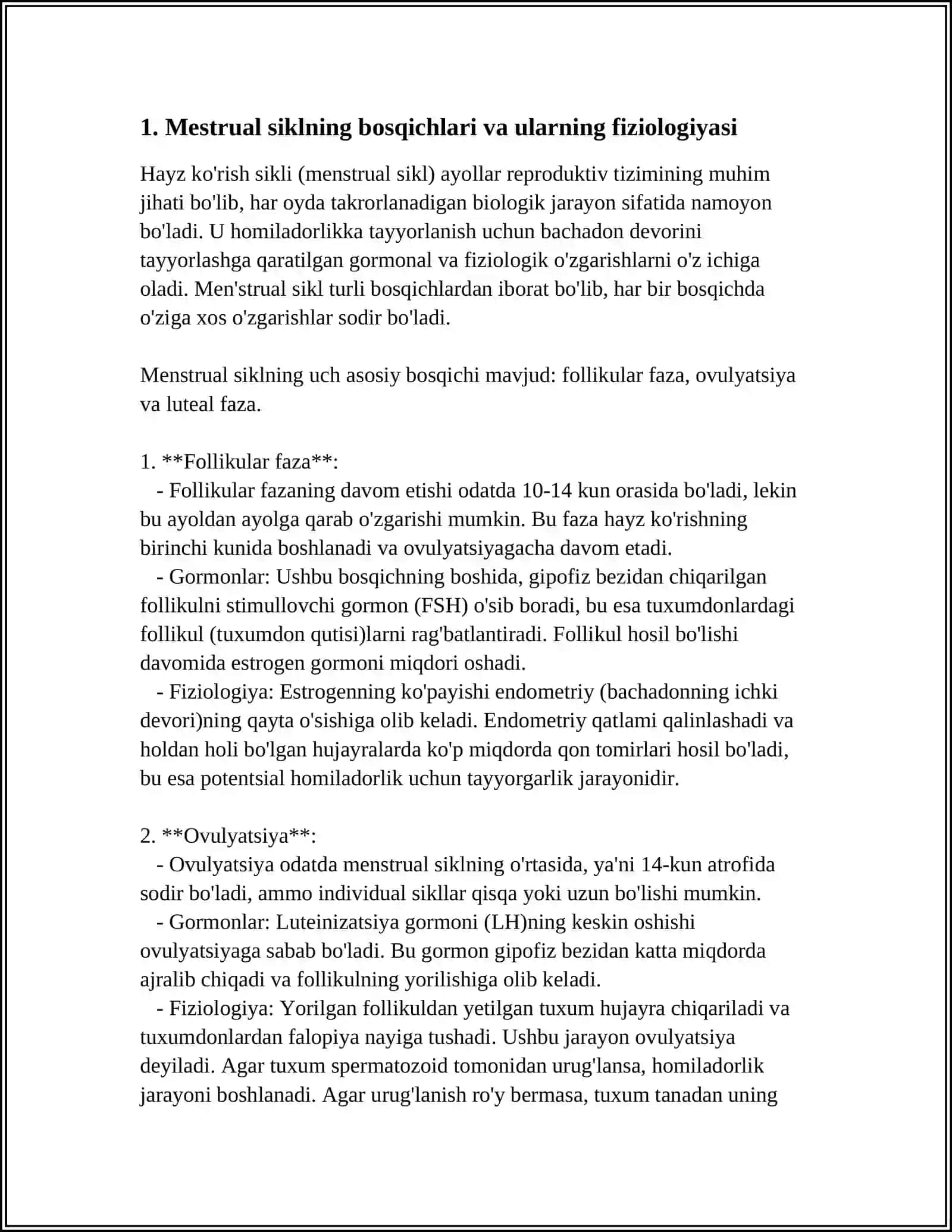 MESTRUAL SIKL 3