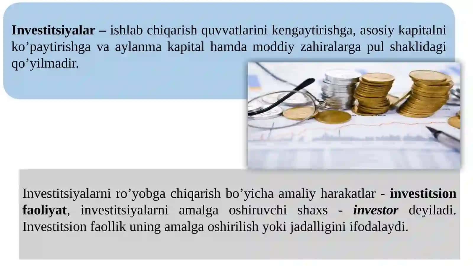 Investitsiyalar va tadbirkorlik faoliyatini moliyalashtirish 3