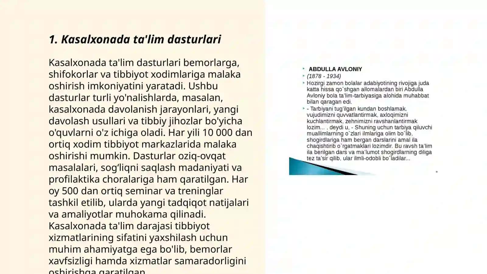 Shifoxonada uzoq muddatli davolanayotgan bolalar uchun talimiy muxitni qaratish uchun õziga xos jihatlari 3