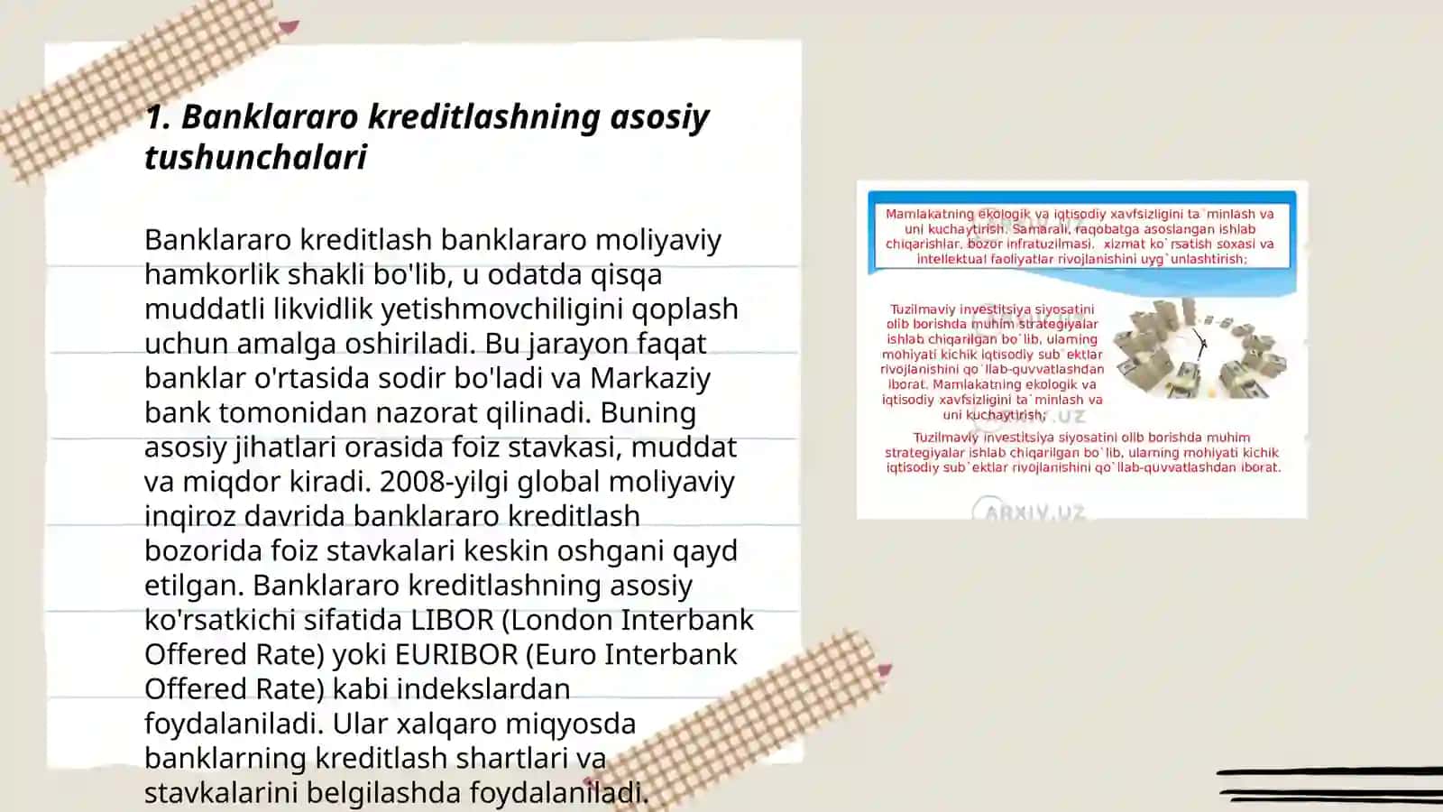 Banklararo kreditlash va milliy iqtisodiy barqarorlik 3