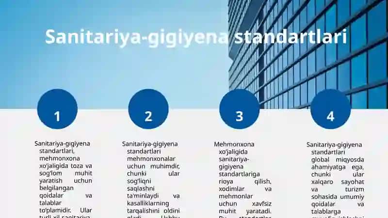 Mehmonxona xo’jaligida sanitariya-gigiyena talablari 3
