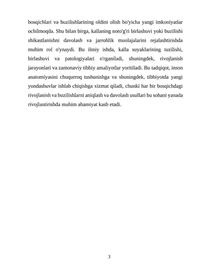 Suyaklar tuzilishi va funktsiyalari 3