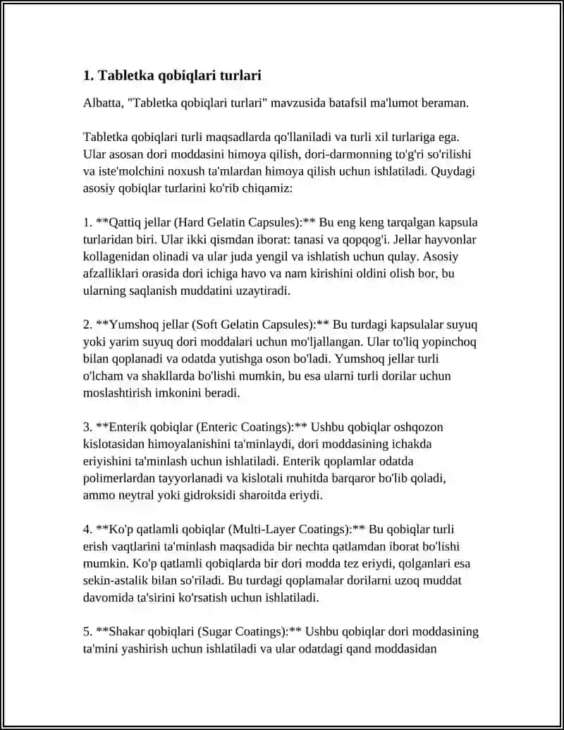 QOBIQLI TABLETKALAR NOMENKLATURASI VA QOBIQ TARKIBLARI 3
