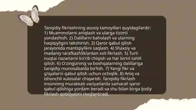 Rivojlantiruvchi va tanqidiy fikrlashga yoʻnaltirilgan texnologiyalar 3