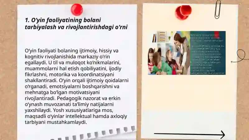 Oʻyin faoliyatining bolani tarbiyalash va rivojlantirishdagi oʻrni 3