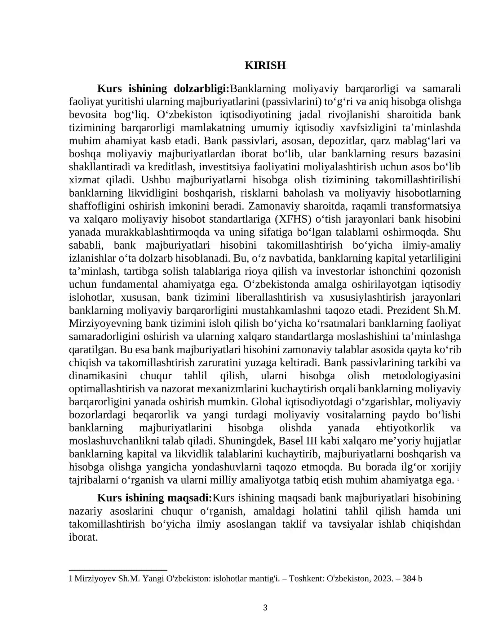 BANK MAJBURIYATLARI (PASSIVLARI) HISOBINI TAKOMILLASHTIRISH YO‘LLARI 3