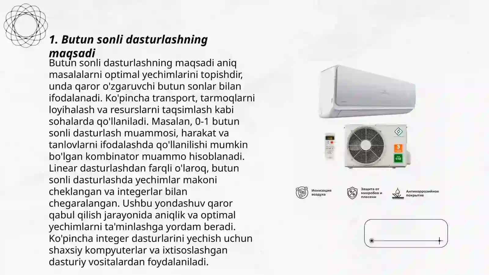 Butun sonli programmalashtirish. Chegaraviy usulni tushunish Mo’minov Javohir 3