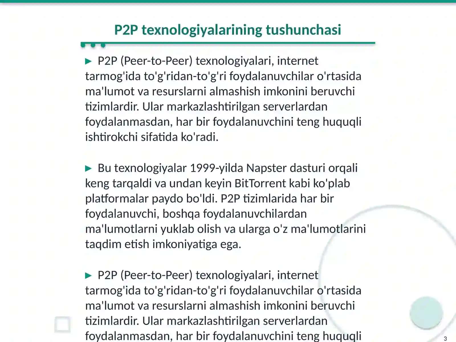 P2P texnologiyalar 3