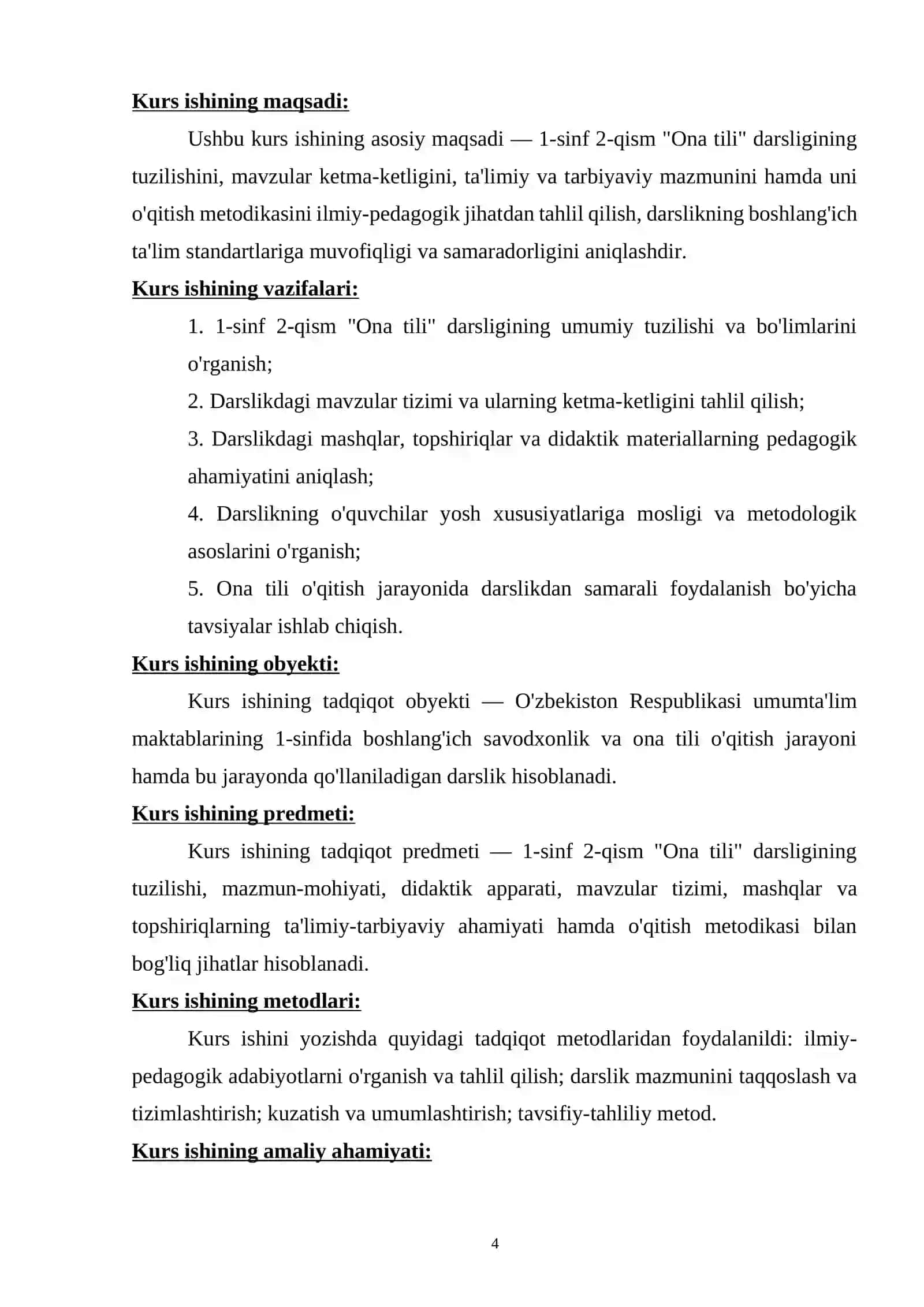 1-sinf 2-qism ona tili darsligining tuzilishi va mazmuni 3