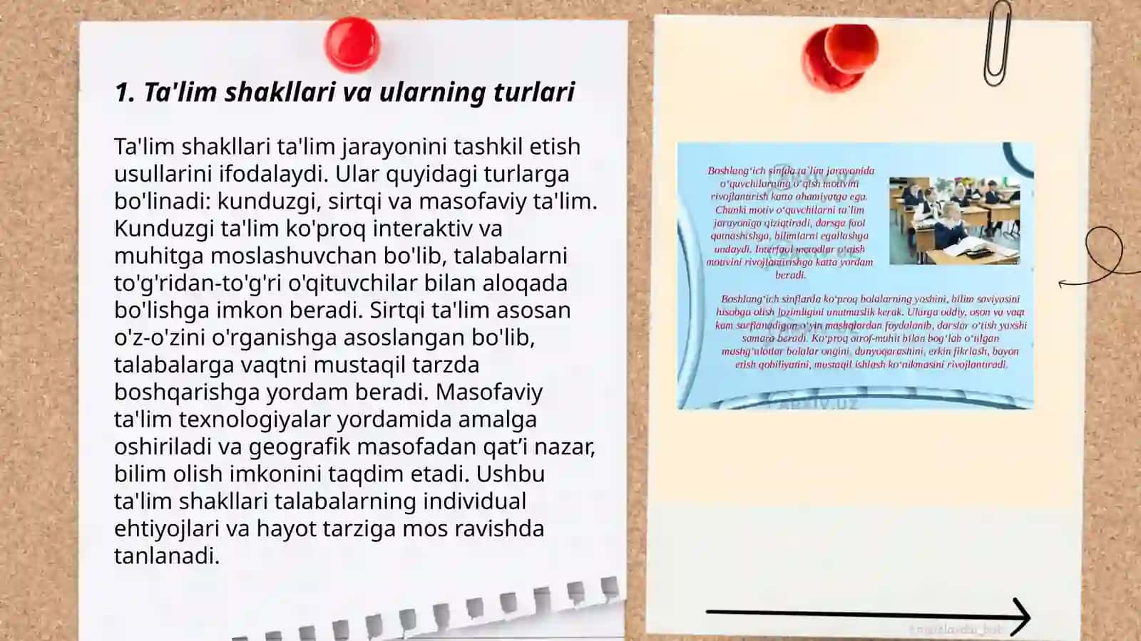 Ta'lim turlari va talimni tashkil etish shakllari 3