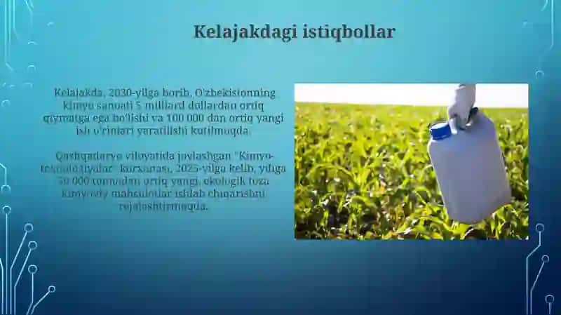 Tegishli sohada ishlatiladigan kimyoviy moddalar 3