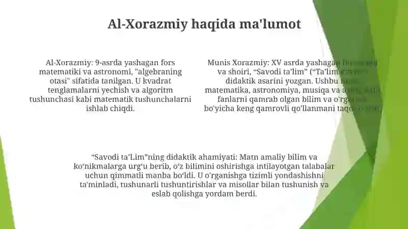 Munis Xorazmiyning "Savodi Taʼlim" Asari 3
