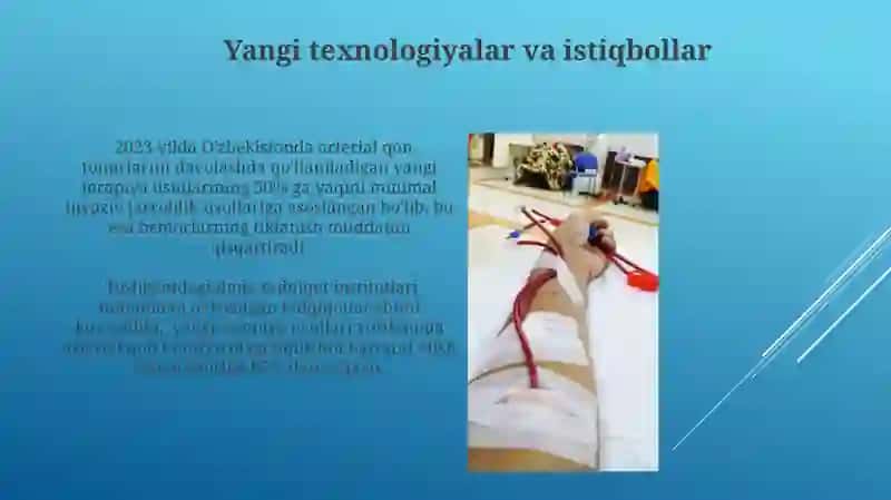 Arterial qon tomirlarni surunkali obligat terapiyani qoʻllash 3