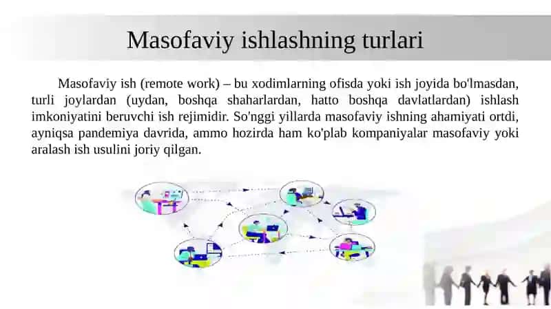 Masofaviy ish bilan bandlik: turlari, afzalliklari va kamchiliklari 3