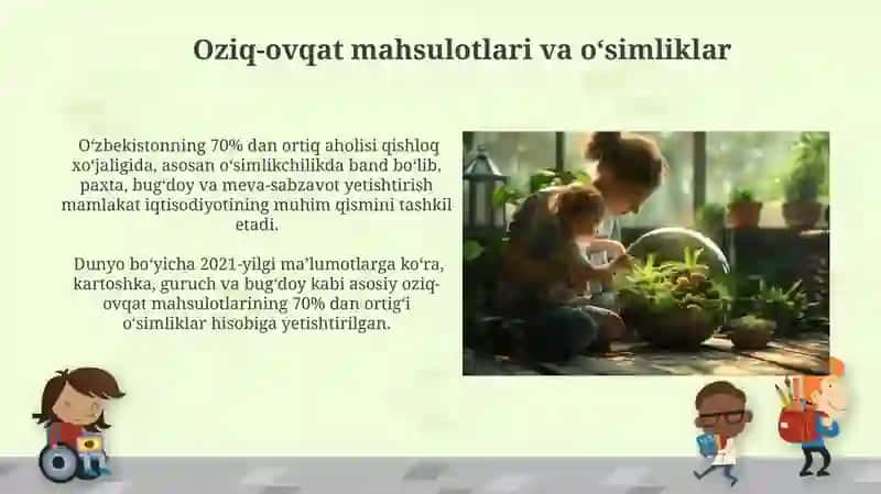 Oziq-ovqat mahsulotlari va oʻsimliklar 3