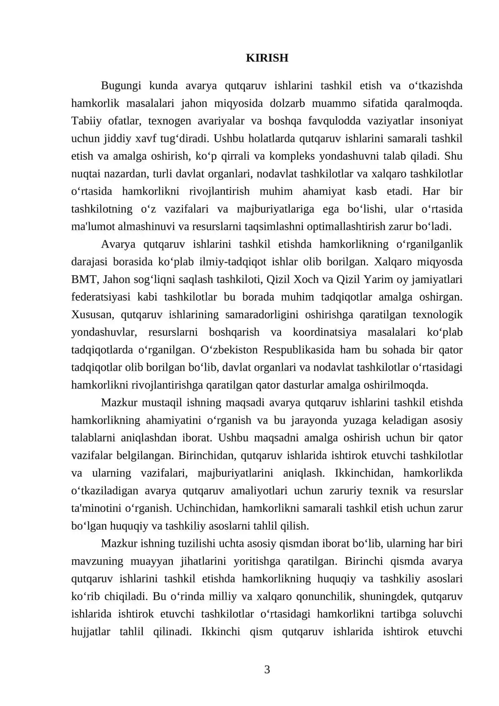 Avarya qutqaruv ishlarini tashkil etish va o’tkazishda hamkorlikning mazmuni 3