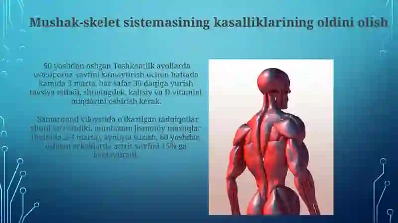Mushak-skelet tizimining yoshga oid fiziologiyasi va gigiyenasi 3