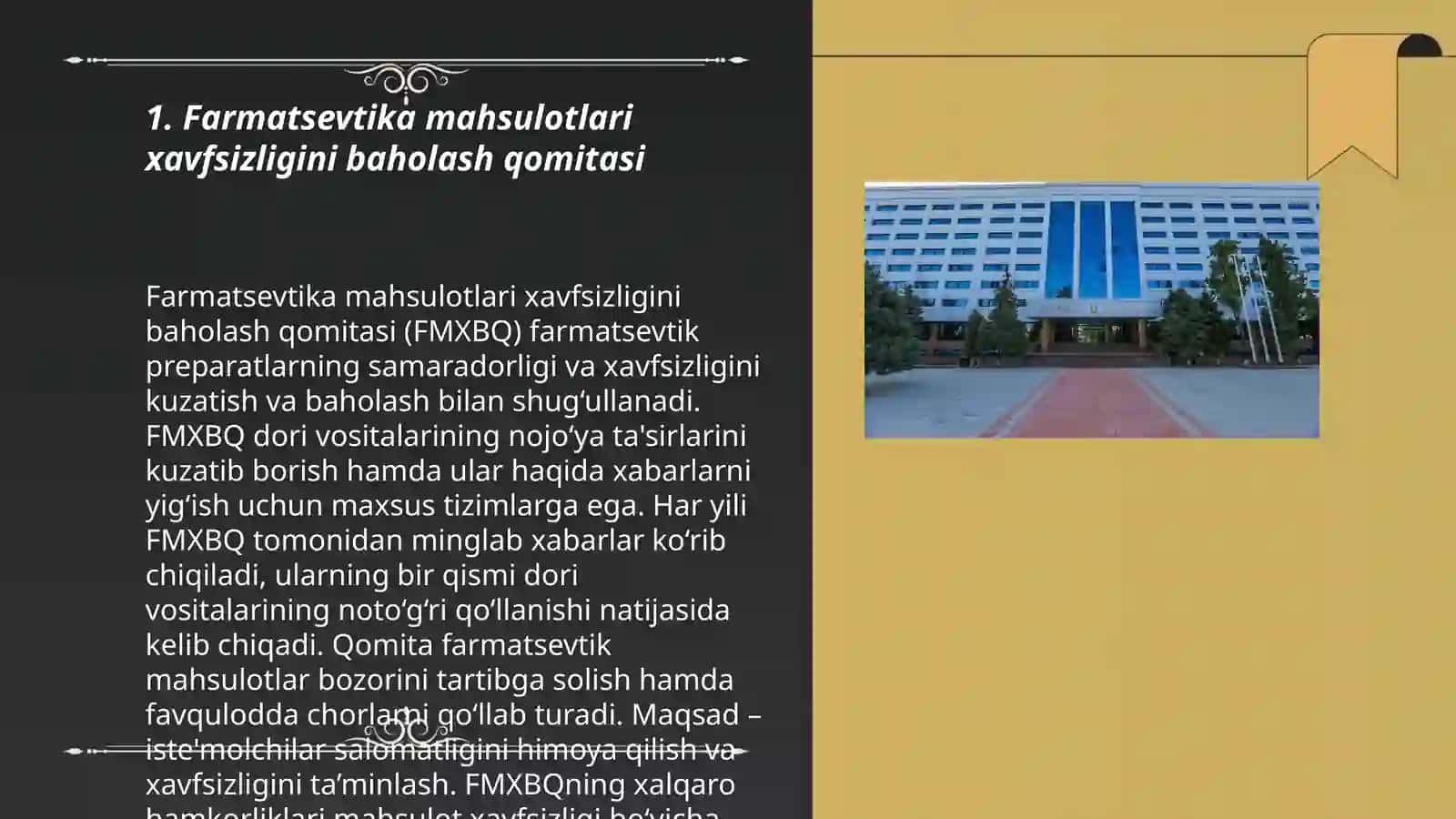 Farmaseftika Maxsulotlari Xafsizligi Markazi 3