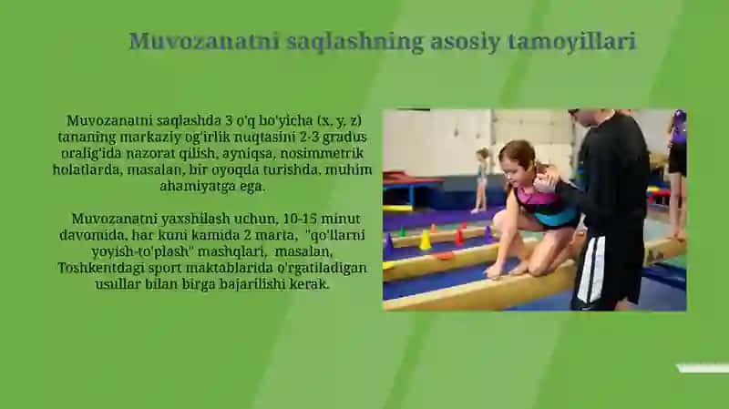 Muvozannat saqlash mashqlarini bajarish 3