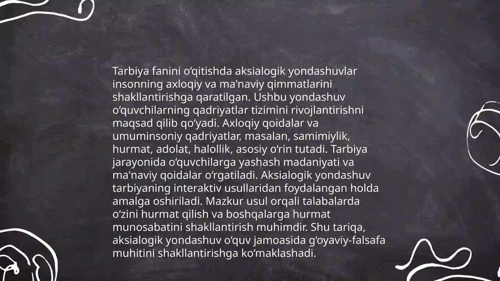 Tarbiya fanini o‘qitish jarayoniga aksialogik, texnologik yondoshuvlar va ularga tavsiv 3