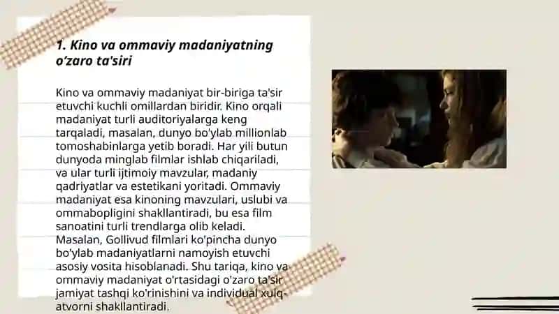 Filmlar va "Ommaviy madaniyat" 3