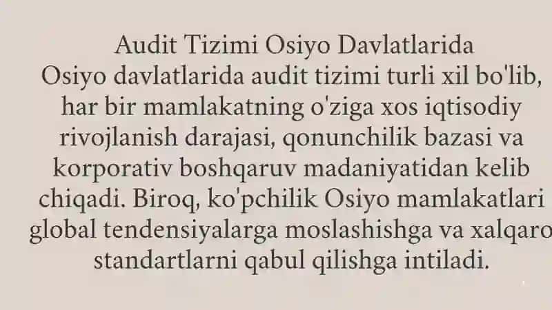 osiyo davlatlarida audit tizimi 3