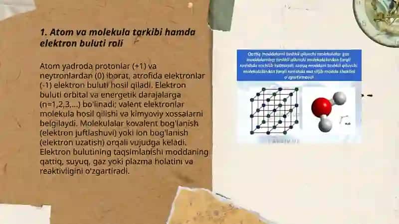 Modda tuzilishi (qattiq suyuq gaz va plazma holatlar) 3
