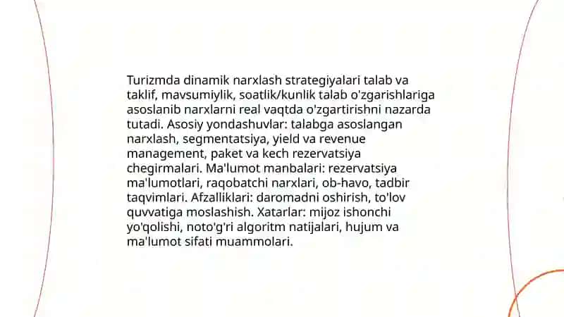 Turizmda narx siyosati 3