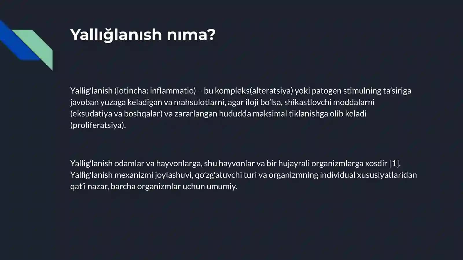 Yallığlanısh bosqıchları, belgıları 3