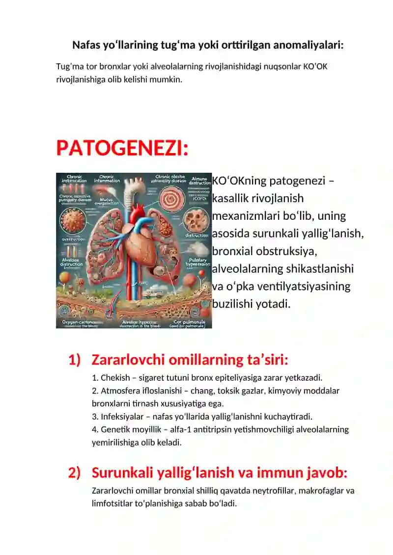 Kronik obstruktiv o‘pka kasalligi (KO‘OK) 3