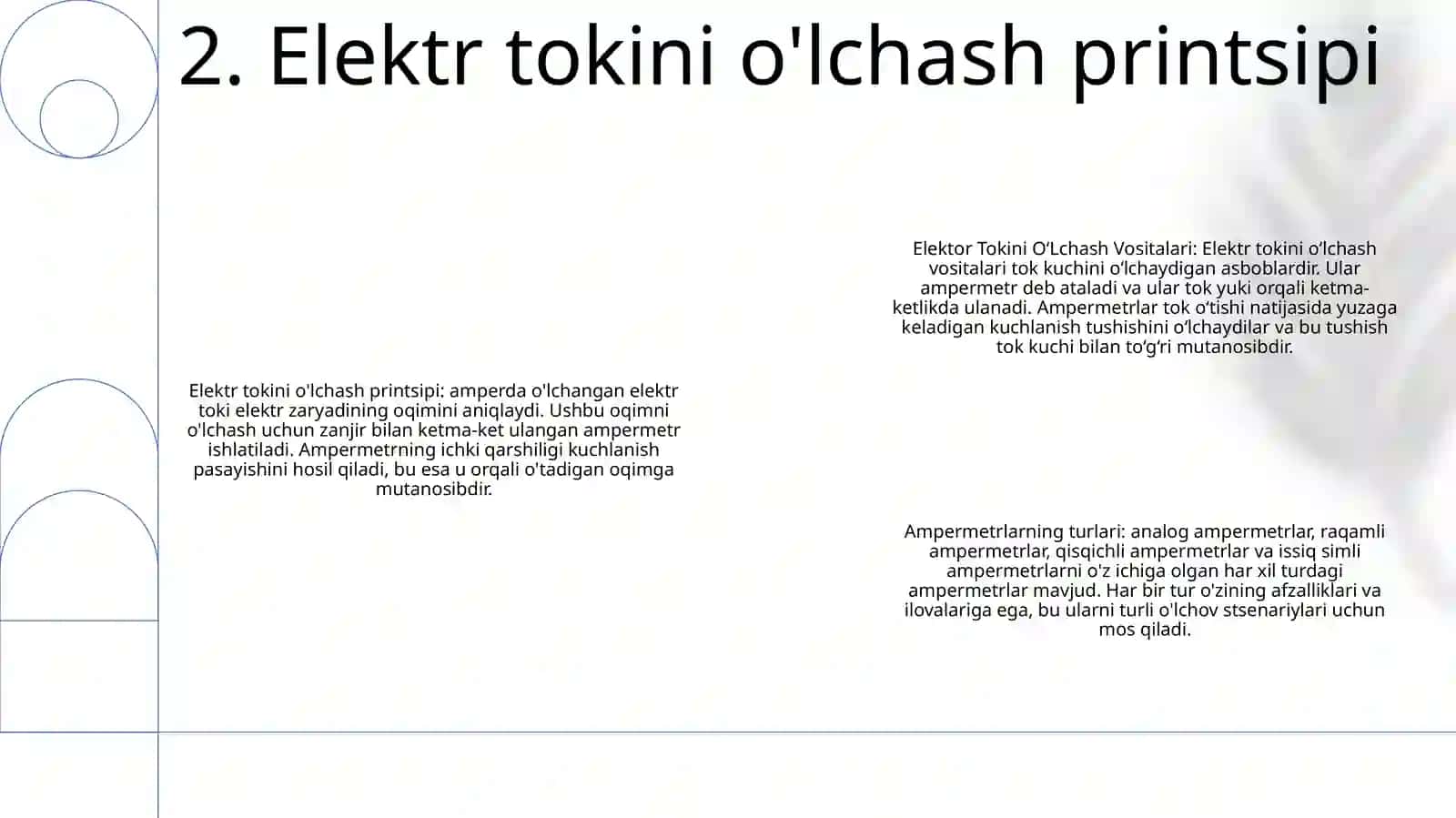Elektor Tokini O‘Lchash Vositalari 3