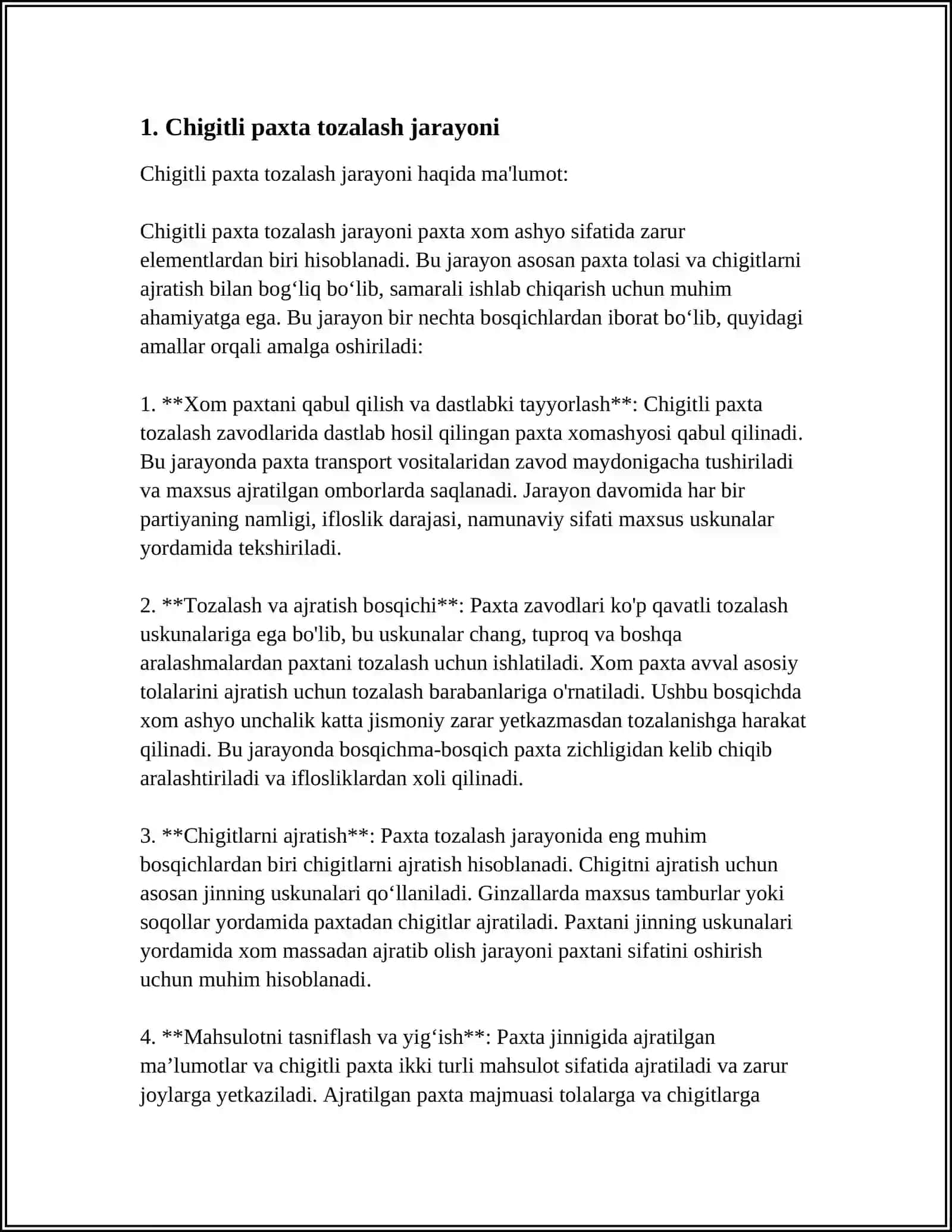 CHIGITLI PAXTA TARKIBIDAGI OG'IR ARALASHMALARNI TUTIB QOLUVCHI TOSHTUTGICH QURILMASI 3