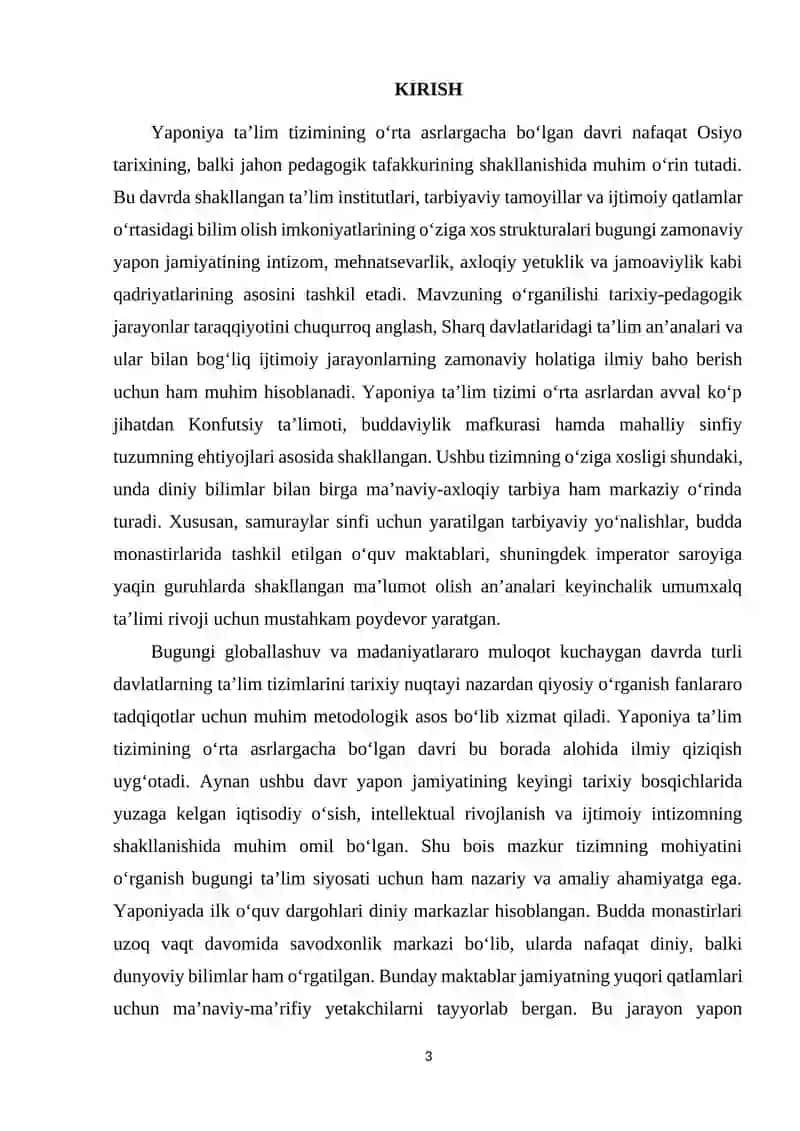 Yaponiya talim tizimi 18-asrgacha bolgan davr 3
