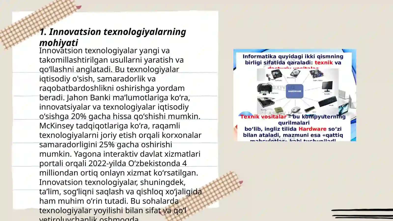 Chet tillarni o'qitishning zamonaviy metodologiyasida mashqlar tizimini amalga oshirishning o'ziga xos xususiyatlari Innovatsion texnologiyalardan foydalanish asosida talabalarning bilim faolligini rivojlantirish 3